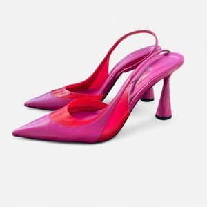 Zara Pink slingback heels